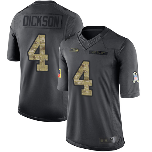 Nike Seahawks #4 Michael Dickson Black Youth Stitched NFL Limited 2016 Salute to Service Jersey Nike Seahawks #4 Michael Dickson Black Youth Stitched NFL Limited 2016 Salute to Service Jersey