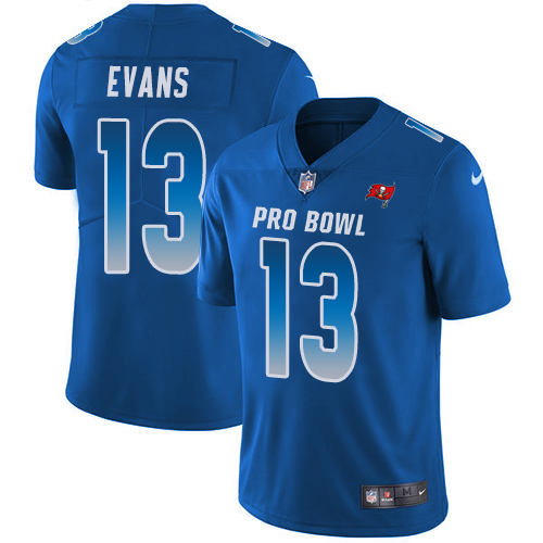 Nike Buccaneers #13 Mike Evans Royal Youth Stitched NFL Limited NFC 2019 Pro Bowl Jersey Nike Buccaneers #13 Mike Evans Royal Youth Stitched NFL Limited NFC 2019 Pro Bowl Jersey