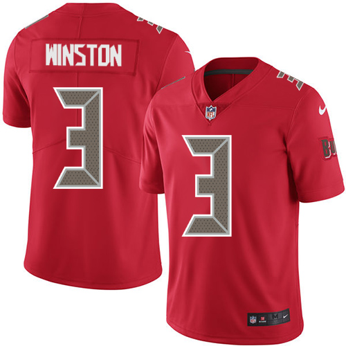 Nike Buccaneers #3 Jameis Winston Red Youth Stitched NFL Limited Rush Jersey Nike Buccaneers #3 Jameis Winston Red Youth Stitched NFL Limited Rush Jersey