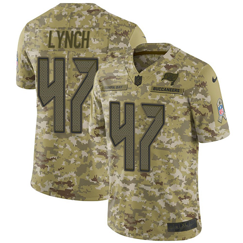 Nike Buccaneers #47 John Lynch Camo Youth Stitched NFL Limited 2018 Salute to Service Jersey Nike Buccaneers #47 John Lynch Camo Youth Stitched NFL Limited 2018 Salute to Service Jersey