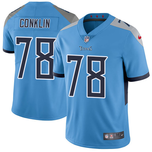 Nike Titans #78 Jack Conklin Light Blue Alternate Youth Stitched NFL Vapor Untouchable Limited Jersey Nike Titans #78 Jack Conklin Light Blue Alternate Youth Stitched NFL Vapor Untouchable Limited Jersey