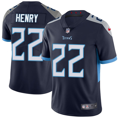 Nike Titans #22 Derrick Henry Navy Blue Team Color Youth Stitched NFL Vapor Untouchable Limited Jersey Nike Titans #22 Derrick Henry Navy Blue Team Color Youth Stitched NFL Vapor Untouchable Limited Jersey