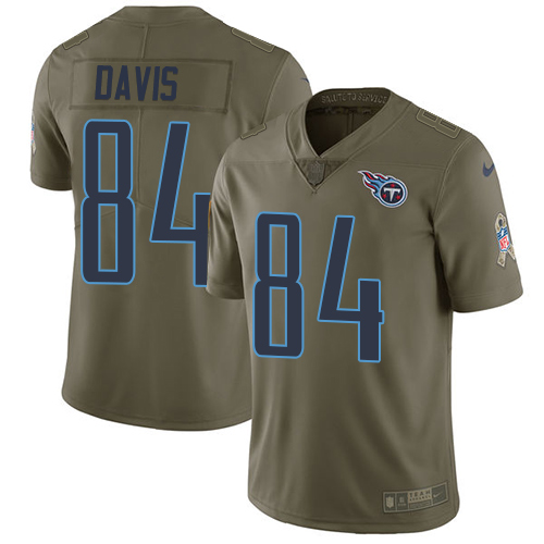 Nike Titans #84 Corey Davis Olive Youth Stitched NFL Limited 2017 Salute to Service Jersey Nike Titans #84 Corey Davis Olive Youth Stitched NFL Limited 2017 Salute to Service Jersey