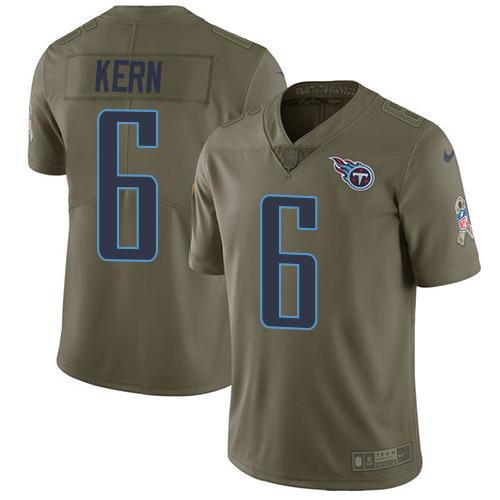 Nike Titans #6 Brett Kern Olive Youth Stitched NFL Limited 2017 Salute to Service Jersey Nike Titans #6 Brett Kern Olive Youth Stitched NFL Limited 2017 Salute to Service Jersey