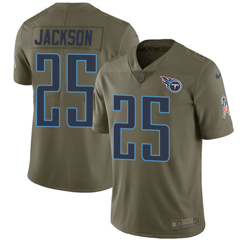 Nike Titans #25 Adoree' Jackson Olive Youth Stitched NFL Limited 2017 Salute to Service Jersey Nike Titans #25 Adoree' Jackson Olive Youth Stitched NFL Limited 2017 Salute to Service Jersey