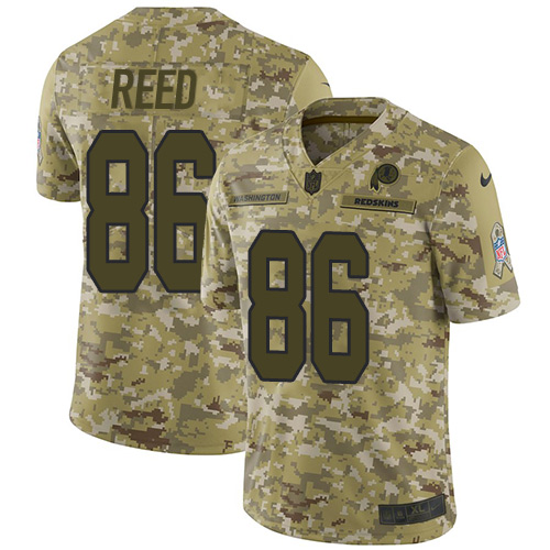 Nike Redskins #86 Jordan Reed Camo Youth Stitched NFL Limited 2018 Salute to Service Jersey Nike Redskins #86 Jordan Reed Camo Youth Stitched NFL Limited 2018 Salute to Service Jersey