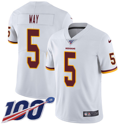 Nike Redskins #5 Tress Way White Youth Stitched NFL 100th Season Vapor Untouchable Limited Jersey Nike Redskins #5 Tress Way White Youth Stitched NFL 100th Season Vapor Untouchable Limited Jersey