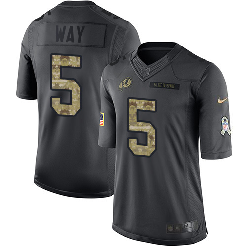 Nike Redskins #5 Tress Way Black Youth Stitched NFL Limited 2016 Salute to Service Jersey Nike Redskins #5 Tress Way Black Youth Stitched NFL Limited 2016 Salute to Service Jersey