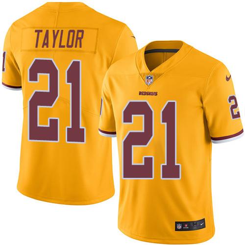 Nike Redskins #21 Sean Taylor Gold Youth Stitched NFL Limited Rush Jersey Nike Redskins #21 Sean Taylor Gold Youth Stitched NFL Limited Rush Jersey