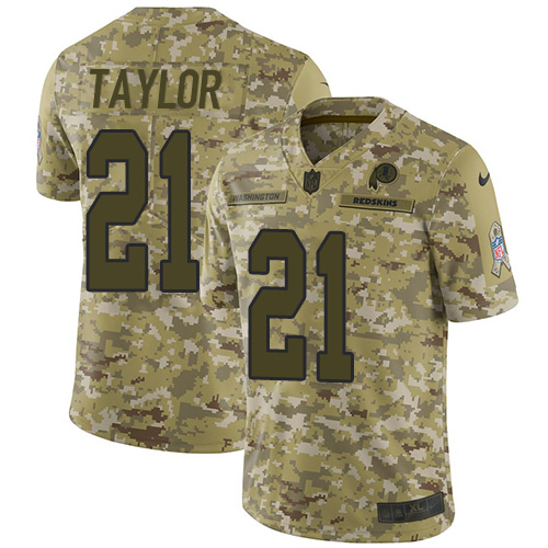 Nike Redskins #21 Sean Taylor Camo Youth Stitched NFL Limited 2018 Salute to Service Jersey Nike Redskins #21 Sean Taylor Camo Youth Stitched NFL Limited 2018 Salute to Service Jersey