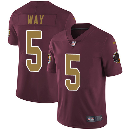 Nike Redskins #5 Tress Way Burgundy Alternate Youth Stitched NFL Vapor Untouchable Limited Jersey