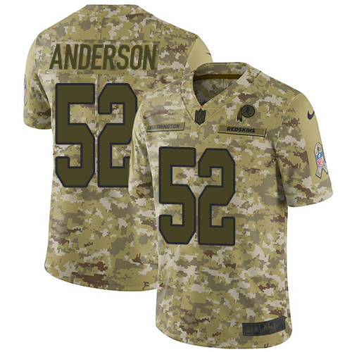 Nike Redskins #52 Ryan Anderson Camo Youth Stitched NFL Limited 2018 Salute to Service Jersey Nike Redskins #52 Ryan Anderson Camo Youth Stitched NFL Limited 2018 Salute to Service Jersey