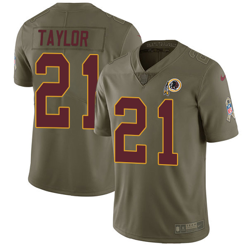 Nike Redskins #21 Sean Taylor Olive Youth Stitched NFL Limited 2017 Salute to Service Jersey Nike Redskins #21 Sean Taylor Olive Youth Stitched NFL Limited 2017 Salute to Service Jersey