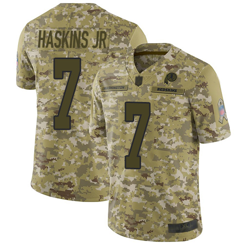 Nike Redskins #7 Dwayne Haskins Jr Camo Youth Stitched NFL Limited 2018 Salute to Service Jersey Nike Redskins #7 Dwayne Haskins Jr Camo Youth Stitched NFL Limited 2018 Salute to Service Jersey