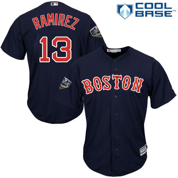 Red Sox #13 Hanley Ramirez Navy Blue Cool Base 2018 World Series Stitched Youth MLB Jersey Red Sox #13 Hanley Ramirez Navy Blue Cool Base 2018 World Series Stitched Youth MLB Jersey