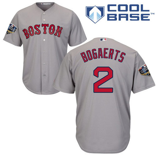 Red Sox #2 Xander Bogaerts Grey Cool Base 2018 World Series Stitched Youth MLB Jersey Red Sox #2 Xander Bogaerts Grey Cool Base 2018 World Series Stitched Youth MLB Jersey
