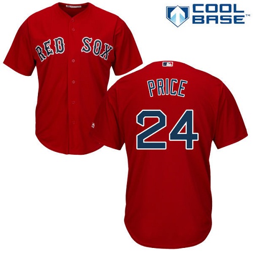 Red Sox #24 David Price Red Cool Base Stitched Youth MLB Jersey Red Sox #24 David Price Red Cool Base Stitched Youth MLB Jersey