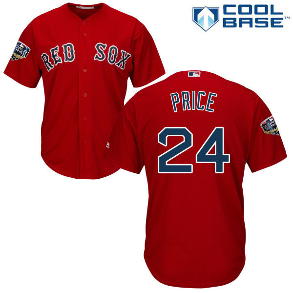 Red Sox #24 David Price Red Cool Base 2018 World Series Stitched Youth MLB Jersey Red Sox #24 David Price Red Cool Base 2018 World Series Stitched Youth MLB Jersey