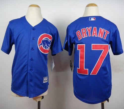 Cubs #17 Kris Bryant Blue New Cool Base Stitched Youth MLB Jersey Cubs #17 Kris Bryant Blue New Cool Base Stitched Youth MLB Jersey