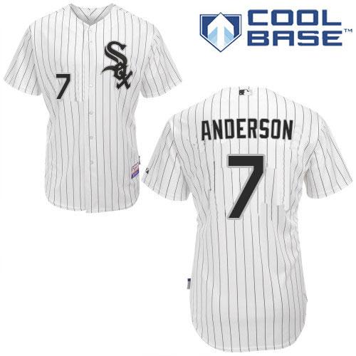 White Sox #7 Tim Anderson White(Black Strip) Home Cool Base Stitched Youth MLB Jersey White Sox #7 Tim Anderson White(Black Strip) Home Cool Base Stitched Youth MLB Jersey