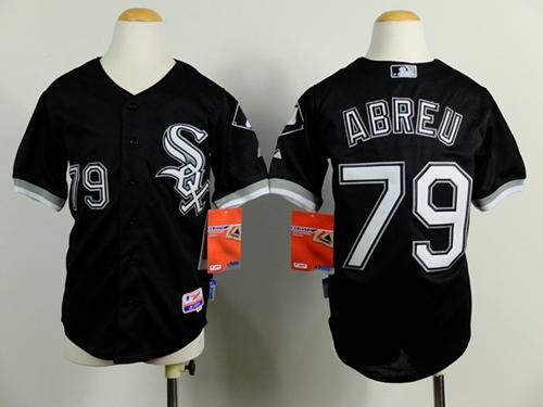 White Sox #79 Jose Abreu Black Cool Base Stitched Youth MLB Jersey White Sox #79 Jose Abreu Black Cool Base Stitched Youth MLB Jersey