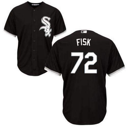 White Sox #72 Carlton Fisk Black Alternate Cool Base Stitched Youth MLB Jersey White Sox #72 Carlton Fisk Black Alternate Cool Base Stitched Youth MLB Jersey