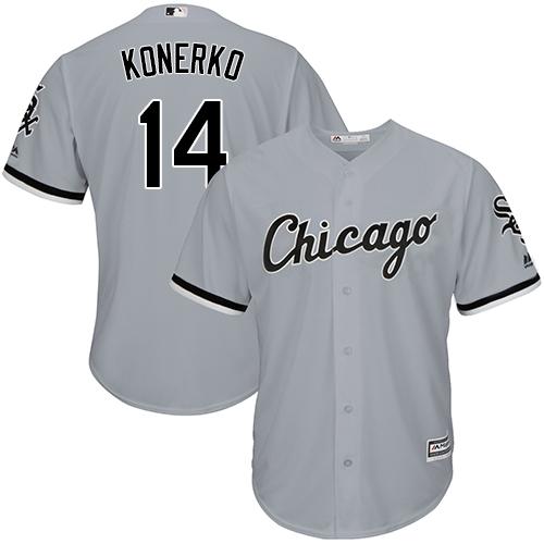 White Sox #14 Paul Konerko Grey Cool Base Stitched Youth MLB Jersey White Sox #14 Paul Konerko Grey Cool Base Stitched Youth MLB Jersey