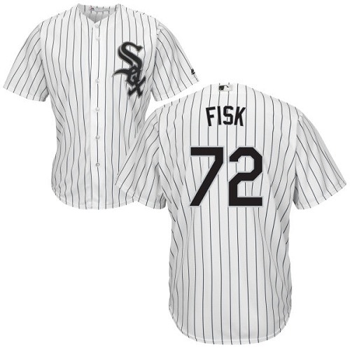 White Sox #72 Carlton Fisk White(Black Strip) Home Cool Base Stitched Youth MLB Jersey White Sox #72 Carlton Fisk White(Black Strip) Home Cool Base Stitched Youth MLB Jersey