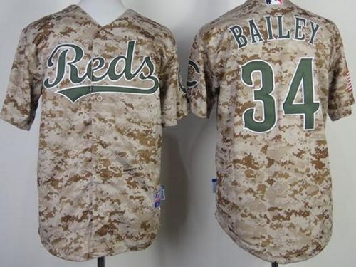 Reds #34 Homer Bailey Camo Cool Base Stitched Youth MLB Jersey Reds #34 Homer Bailey Camo Cool Base Stitched Youth MLB Jersey