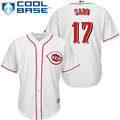Reds #17 Chris Sabo White Cool Base Stitched Youth MLB Jersey Reds #17 Chris Sabo White Cool Base Stitched Youth MLB Jersey
