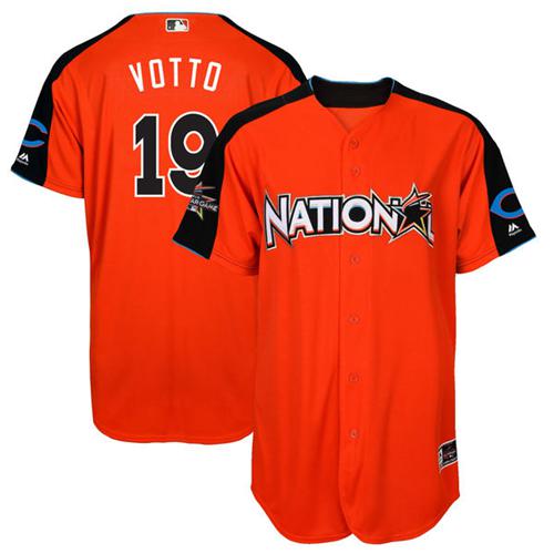 Reds #19 Joey Votto Orange 2017 All-Star National League Stitched Youth MLB Jersey Reds #19 Joey Votto Orange 2017 All-Star National League Stitched Youth MLB Jersey