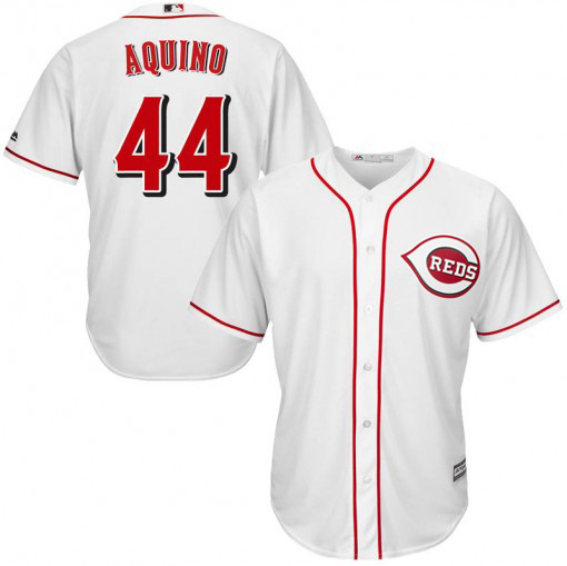 Reds #44 Aristides Aquino White Cool Base Stitched Youth MLB Jersey Reds #44 Aristides Aquino White Cool Base Stitched Youth MLB Jersey