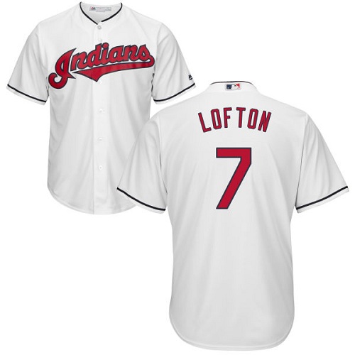 Indians #7 Kenny Lofton White Home Stitched Youth MLB Jersey Indians #7 Kenny Lofton White Home Stitched Youth MLB Jersey