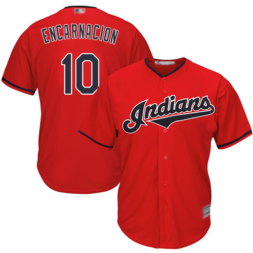 Indians #10 Edwin Encarnacion Red Stitched Youth MLB Jersey Indians #10 Edwin Encarnacion Red Stitched Youth MLB Jersey
