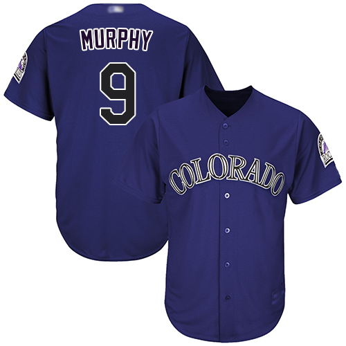 Rockies #9 Daniel Murphy Purple Cool Base Stitched Youth MLB Jersey Rockies #9 Daniel Murphy Purple Cool Base Stitched Youth MLB Jersey