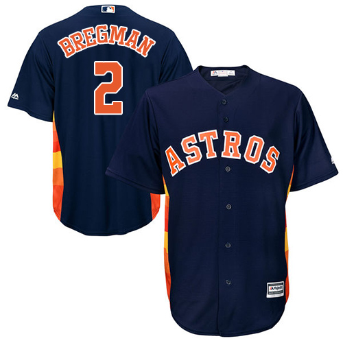 Astros #2 Alex Bregman Navy Blue Cool Base Stitched Youth MLB Jersey Astros #2 Alex Bregman Navy Blue Cool Base Stitched Youth MLB Jersey