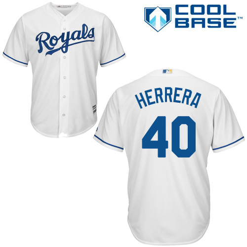 Royals #40 Kelvin Herrera White Cool Base Stitched Youth MLB Jersey Royals #40 Kelvin Herrera White Cool Base Stitched Youth MLB Jersey