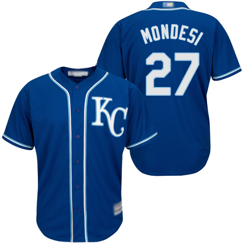 Royals #27 Raul Mondesi Blue Cool Base Stitched Youth MLB Jersey Royals #27 Raul Mondesi Blue Cool Base Stitched Youth MLB Jersey