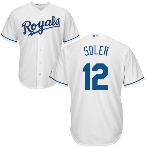 Royals #12 Jorge Soler White Cool Base Stitched Youth MLB Jersey Royals #12 Jorge Soler White Cool Base Stitched Youth MLB Jersey