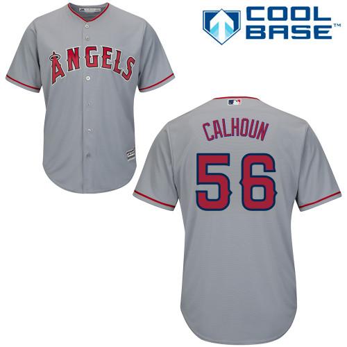 Angels #56 Kole Calhoun Grey Cool Base Stitched Youth MLB Jersey Angels #56 Kole Calhoun Grey Cool Base Stitched Youth MLB Jersey