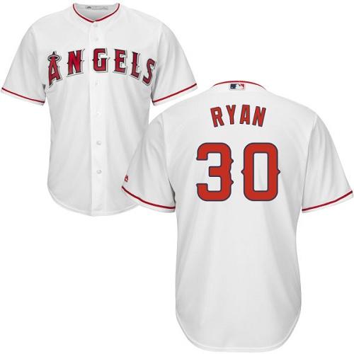 Angels #30 Nolan Ryan White Cool Base Stitched Youth MLB Jersey Angels #30 Nolan Ryan White Cool Base Stitched Youth MLB Jersey
