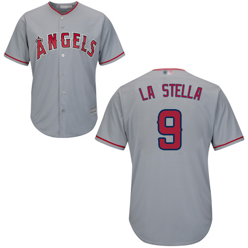Angels #9 Tommy La Stella Grey Cool Base Stitched Youth MLB Jersey Angels #9 Tommy La Stella Grey Cool Base Stitched Youth MLB Jersey