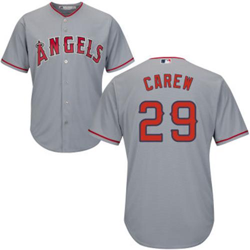 Angels #29 Rod Carew Grey Cool Base Stitched Youth MLB Jersey Angels #29 Rod Carew Grey Cool Base Stitched Youth MLB Jersey