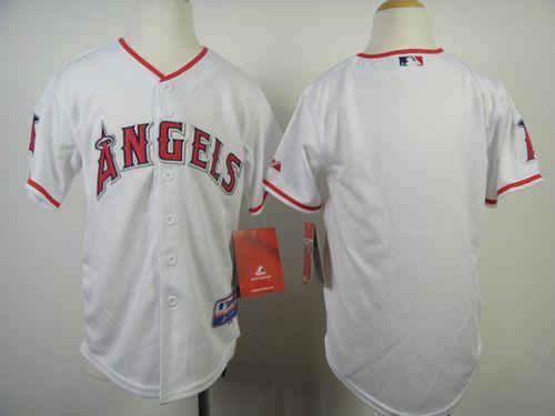 Angels Blank White Cool Base Stitched Youth MLB Jersey Angels Blank White Cool Base Stitched Youth MLB Jersey