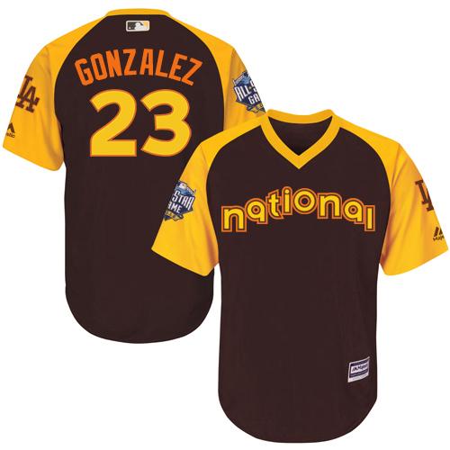 Dodgers #23 Adrian Gonzalez Brown 2016 All-Star National League Stitched Youth MLB Jersey Dodgers #23 Adrian Gonzalez Brown 2016 All-Star National League Stitched Youth MLB Jersey