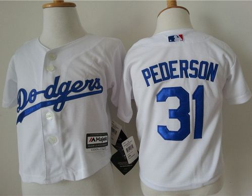 Toddler Dodgers #31 Joc Pederson White Cool Base Stitched MLB Jersey Toddler Dodgers #31 Joc Pederson White Cool Base Stitched MLB Jersey