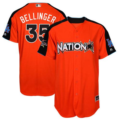 Dodgers #35 Cody Bellinger Orange 2017 All-Star National League Stitched Youth MLB Jersey Dodgers #35 Cody Bellinger Orange 2017 All-Star National League Stitched Youth MLB Jersey