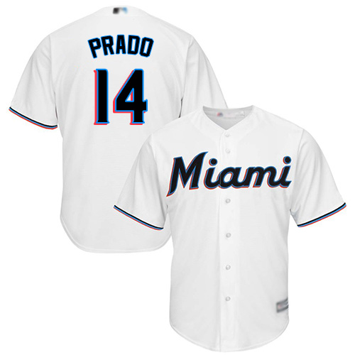 Marlins #14 Martin Prado White Cool Base Stitched Youth MLB Jersey Marlins #14 Martin Prado White Cool Base Stitched Youth MLB Jersey