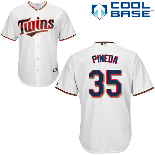 Twins #35 Michael Pineda White Cool Base Stitched Youth MLB Jersey Twins #35 Michael Pineda White Cool Base Stitched Youth MLB Jersey