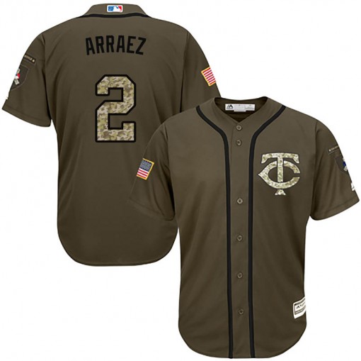 Twins #2 Luis Arraez Green Salute to Service Stitched Youth MLB Jersey Twins #2 Luis Arraez Green Salute to Service Stitched Youth MLB Jersey